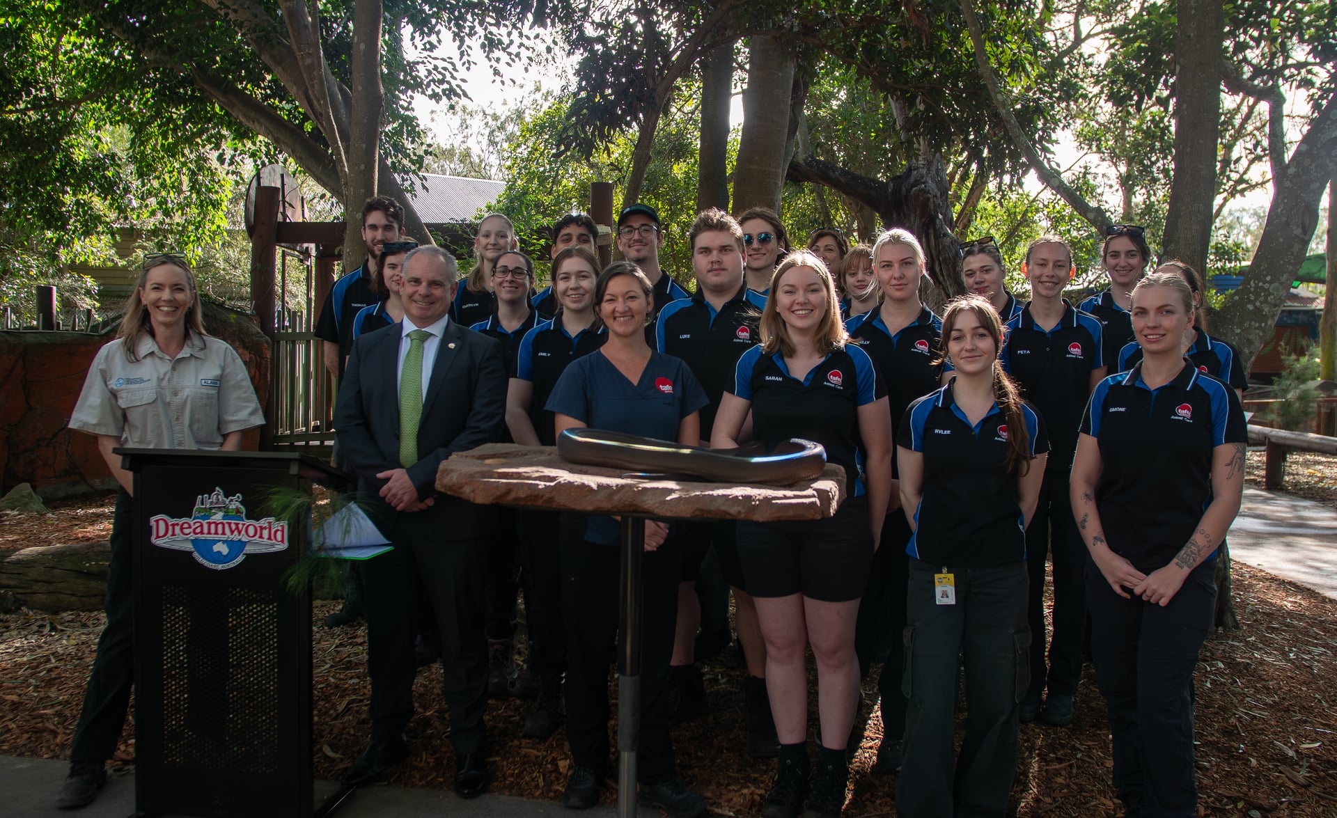 Dreamworld & TAFE Qld celebrate next generation of wildlife carers with 21 students graduating.